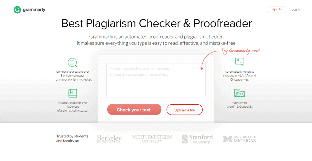 Grammarly Duplicate Content Checker SEO Tool for Website or Blog